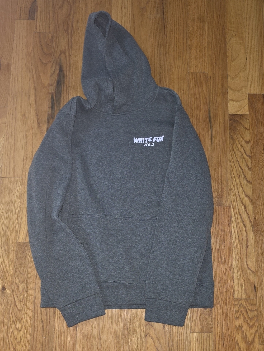 Women's Gray White Fox Hoodie Sweatshirt